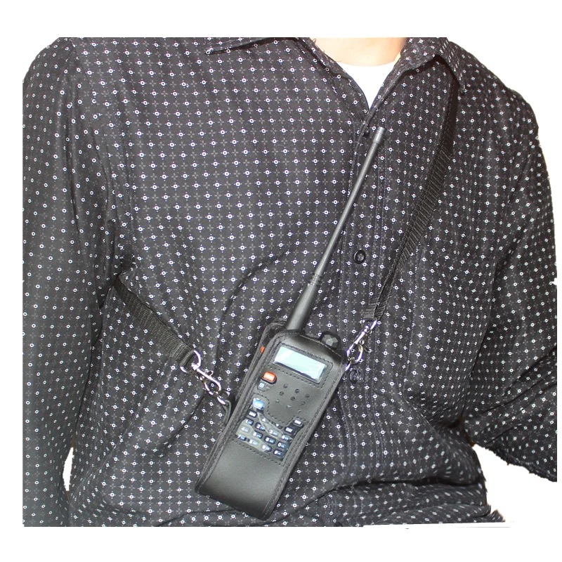 XQF Extended Leather Soft Case For Baofeng UV-5R(3800 mah) TYT TH-UVF9 TH-F8 TH-UVF9D Walkie Talkie | Мобильные телефоны и