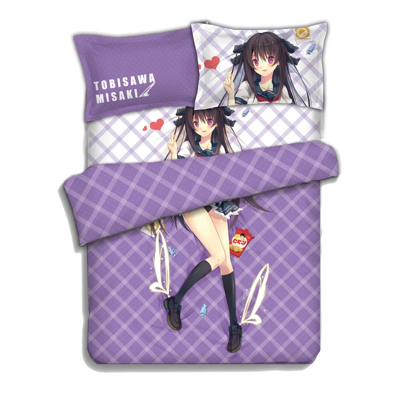 

Japanese Anime ao no kanata no four rhythm Bed sheets Bedding Sheet Bedding Sets Bedcover Quilt Cover Pillow Case 4PCS