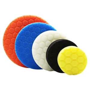 полироль для авто 34567 дюймов шестиугольная полированная дисковая губка для полировки полировальные подложки комплект для полировальная машинка для автомобилей с эксцентриковым, 3 предмета в комплекте