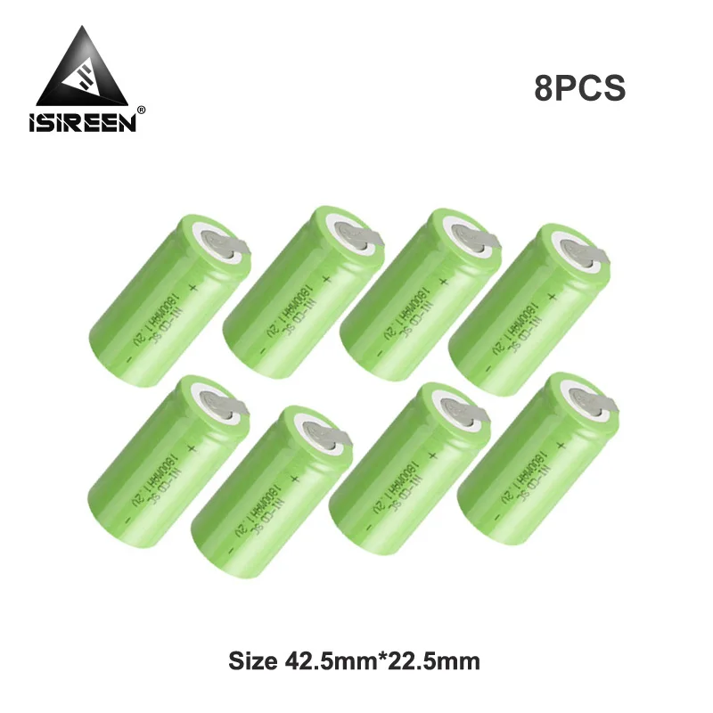 DIY 7 2 V 9 6 12V 18V 14 4 аккумуляторные батареи 1800mAh 1 SC Ni CD аккумуляторы Cell Subc аккумулятор