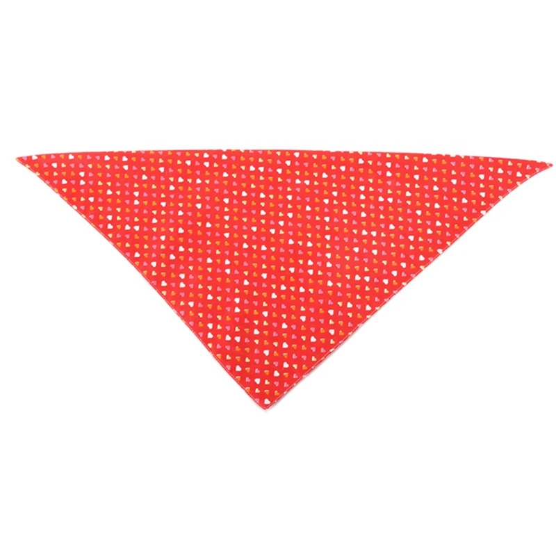 

Valentine's Day Love Cat Pets Saliva Towel Cotton Triangular Bandage Special Type Pet saliva towel For Gatos