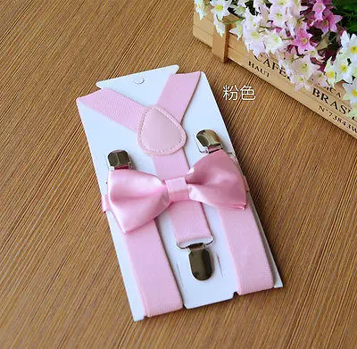 Детские эластичные подтяжки и галстук бабочка соответствующий смокингу унисекс