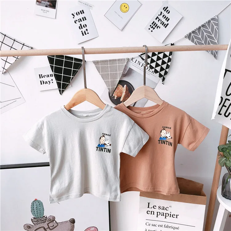 

Cotton cute fashion high quality american european style boys shirt summer
