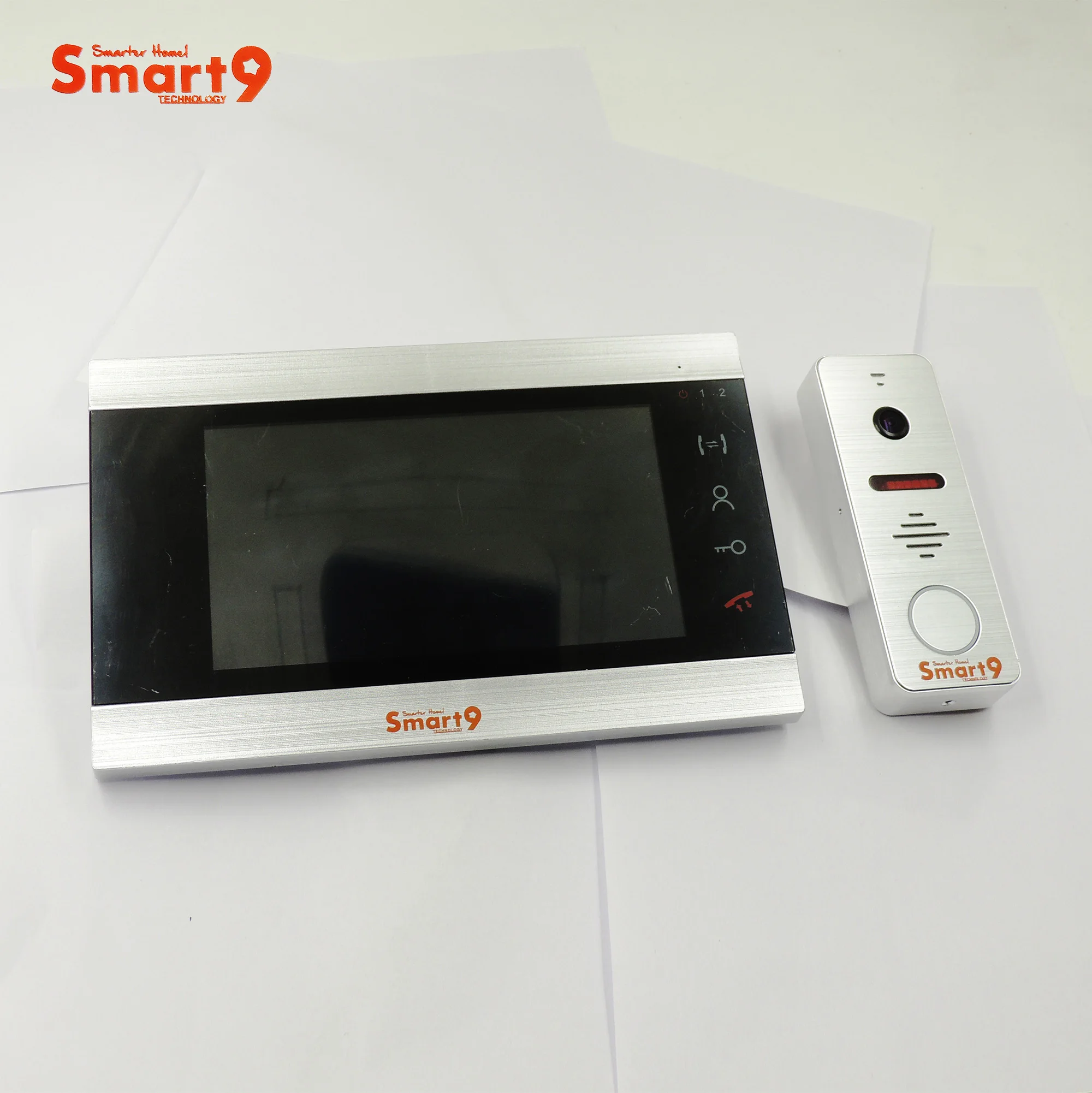 Smart9 4 проводной видео домофон управление доступом к E Lock 7 дюймовая внутренняя