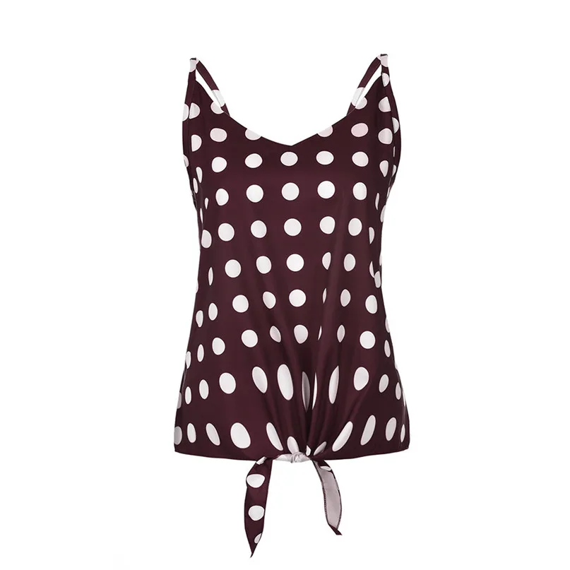 tank top Женский топ на бретельках размера плюс с двойными бретельками, Одноцветный бандаж в горошек, летний сексуальный расклешенный тонкий женский жилет, топ, Camisole caraco, больше размера d#15 - Цвет: tank top