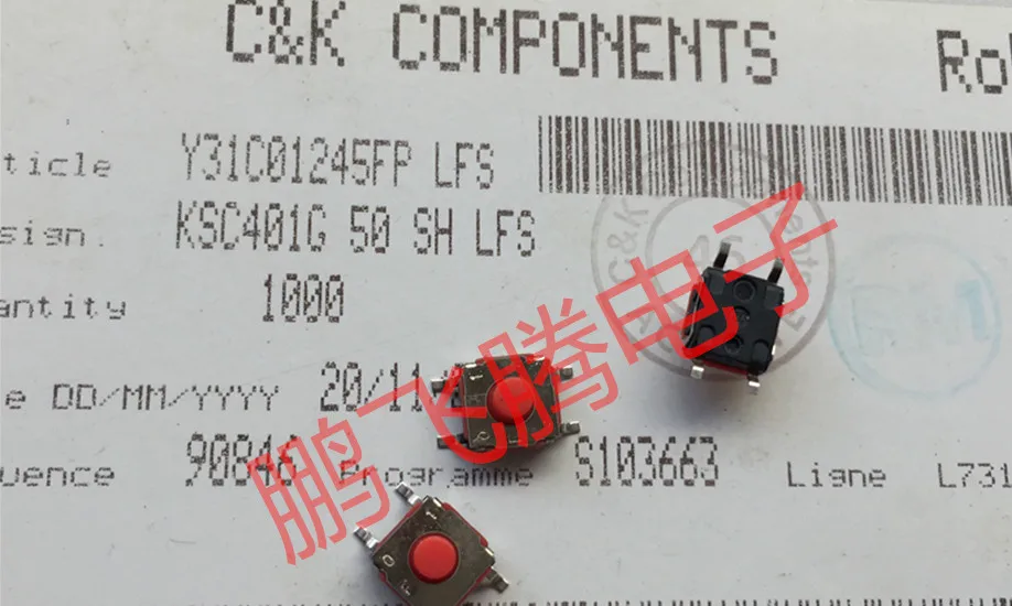 

100% KSC401G 6*6*5 SMD 4