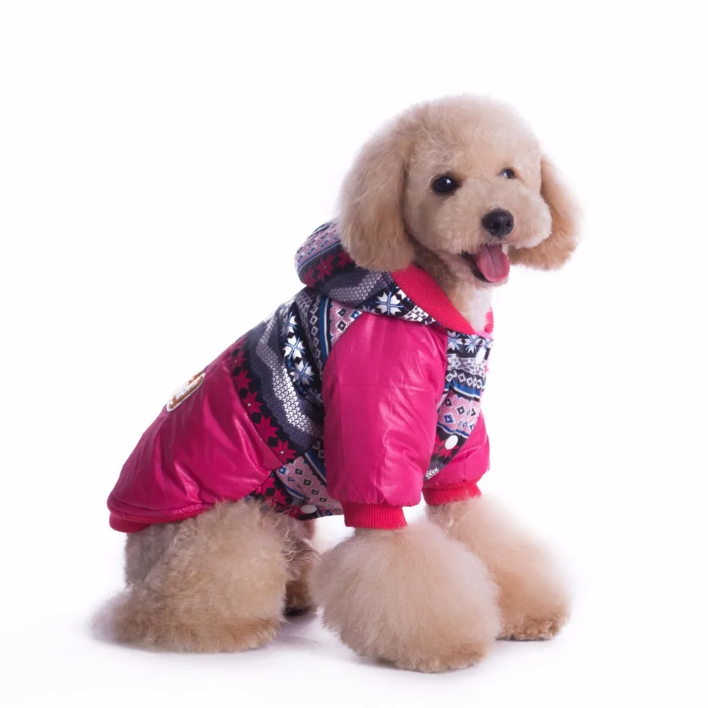 Собака пальто собака зимняя куртка одежда с капюшоном на Хлопчатобумажной