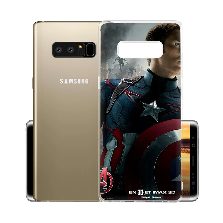 Phone Case Cover Captain America For Samsung Galaxy S3 S4 S5 S6 S7 Edge S8 S9 Plus Note 8 9 Cases | Мобильные телефоны и