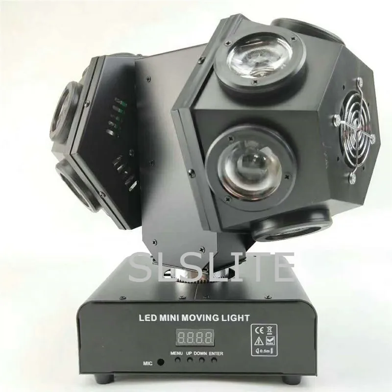 Новый мини 12x10 Вт RGBW 4IN1 светодиодный головной переносное потолочное освещение