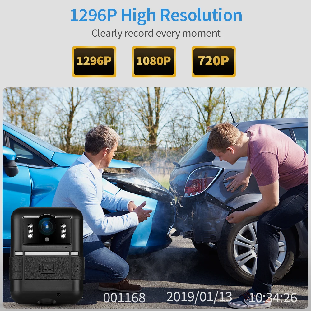 BOBLOV full HD 1080P камера ночного видения надеваемая записывающая видео карманная