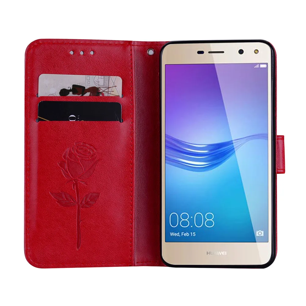 For Huawei Y5 2017 Mya-L22 MYA-L23 MYA-L02 MYA-L03 Cover Luxury Retro Leather Flip Wallet Case Phone Bags | Мобильные телефоны и