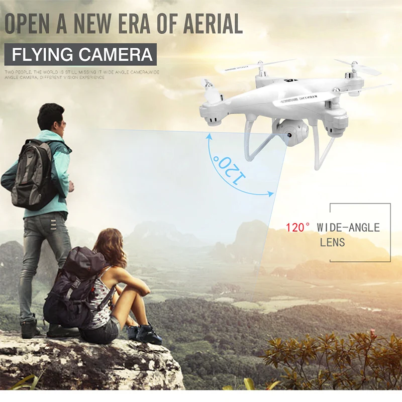 Радиоуправляемый Дрон с камерой Квадрокоптер 2.0MP 0.3MP FPV WiFi передача высоты