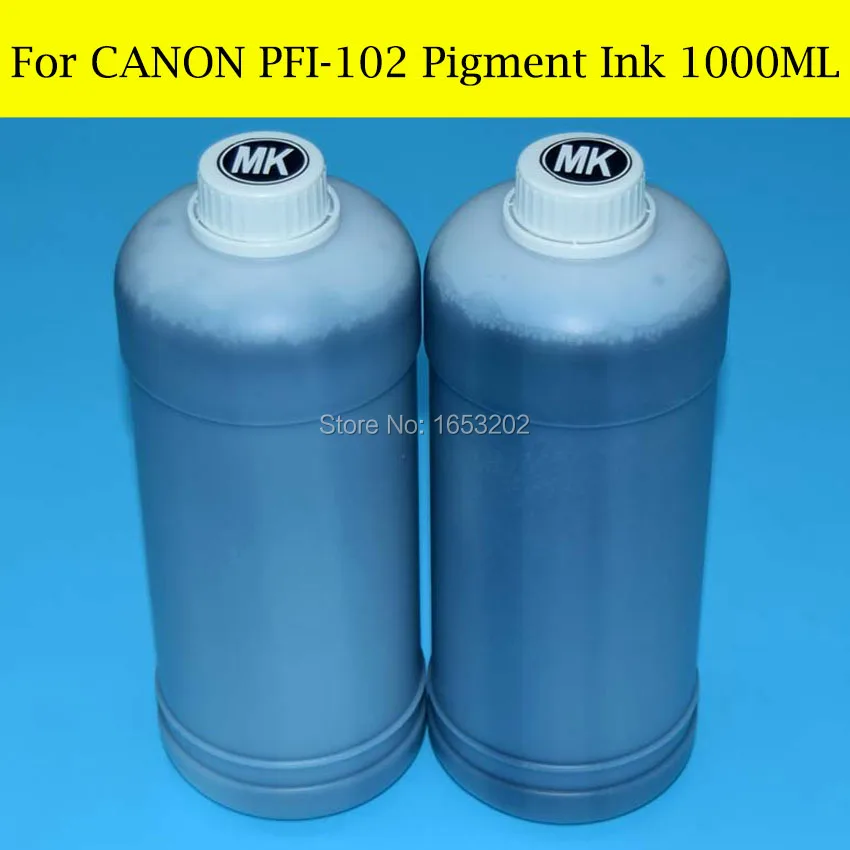 6 литров для Canon PFI-102 пигментные чернила принтера iPF500 iPF510 iPF600 iPF605 iPF610 iPF700 iPF710 iPF720 |