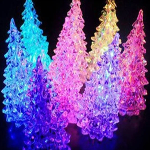 Christmas Tree Light Seasonal Lighting Mini LED Nursery Night Lights Decorations for Home Holiday Kids Room Hallway | Дом и сад