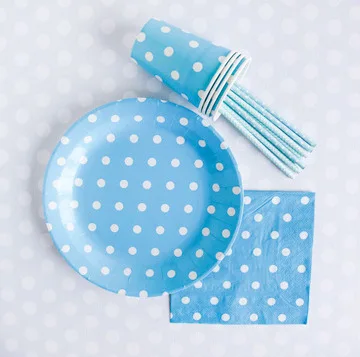 Золотые бумажные тарелки в горошек 12 шт./лот вечерние одноразовые для украшения