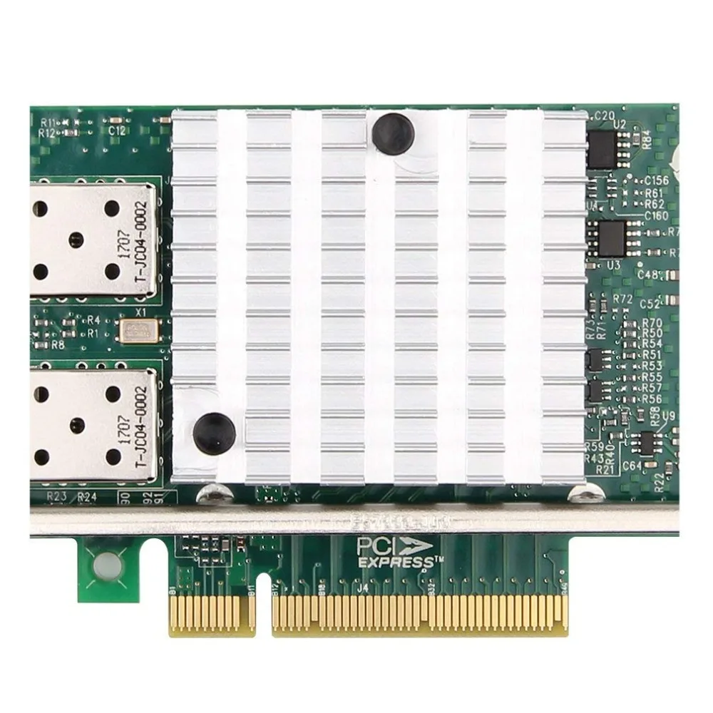 10Gtek для Intel E10G42BTDA 82599ES чип 10GbE Ethernet конвергентный сетевой адаптер X520-DA2/X520-SR2, PCI-E X8, 2 двойной SFP+ порт