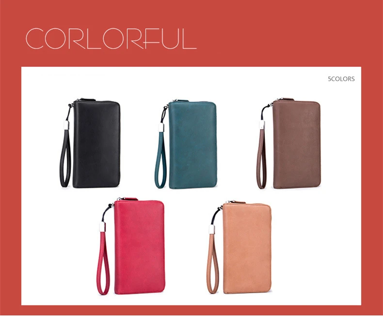 SOUTH GOOSE Fashion Leather Wallets Men RFID Anti Theft Business Long Clutch Wallets Women Large Capacity Travel Passport Purse