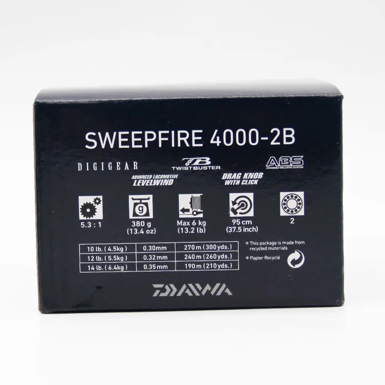 DAIWA SWEEPFIRE 2B Original 1500 2000 2500 3000 3500 4000 Series спиннинговая катушка для рыбалки в пресной и