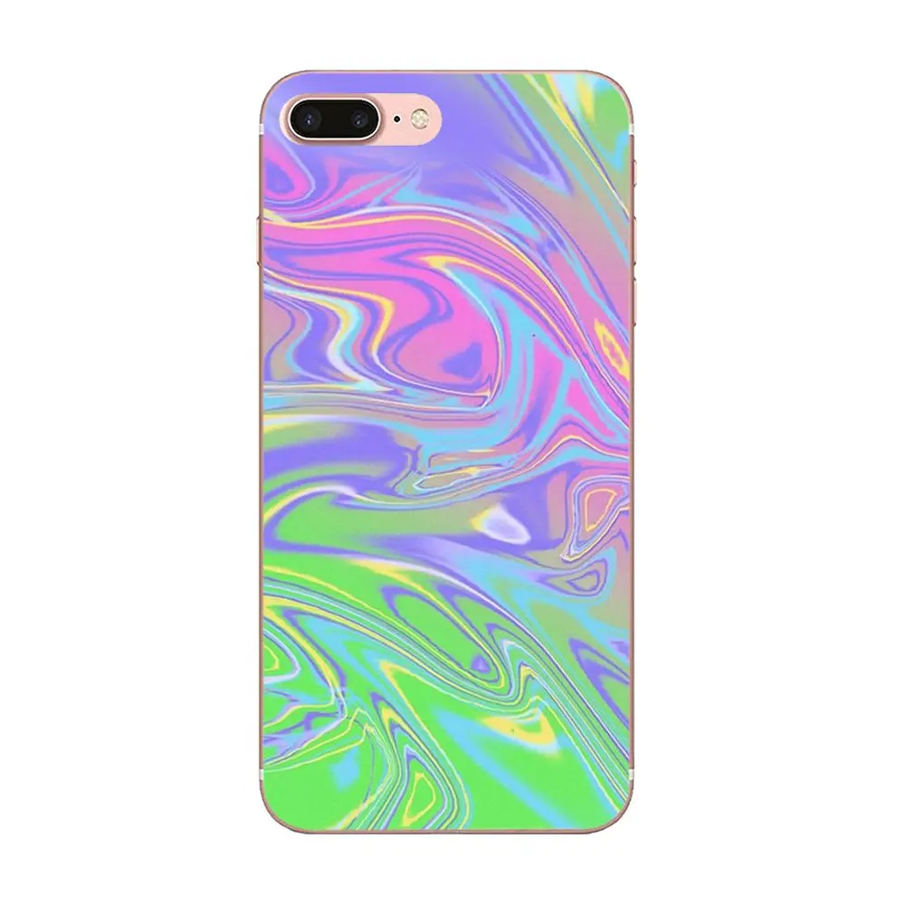 Пастельно металлик Tumblr оригинальный черный чехол для Apple iPhone 4 4S 5 5C 5S SE 6 6S 7 8 Plus X XS