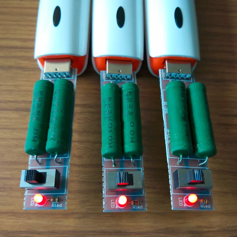 1 шт. USB резистор DC электронная нагрузка с переключателем Регулируемый 2 тока 5 В 1A/2A емкость батареи напряжение разряда сопротивление тестер