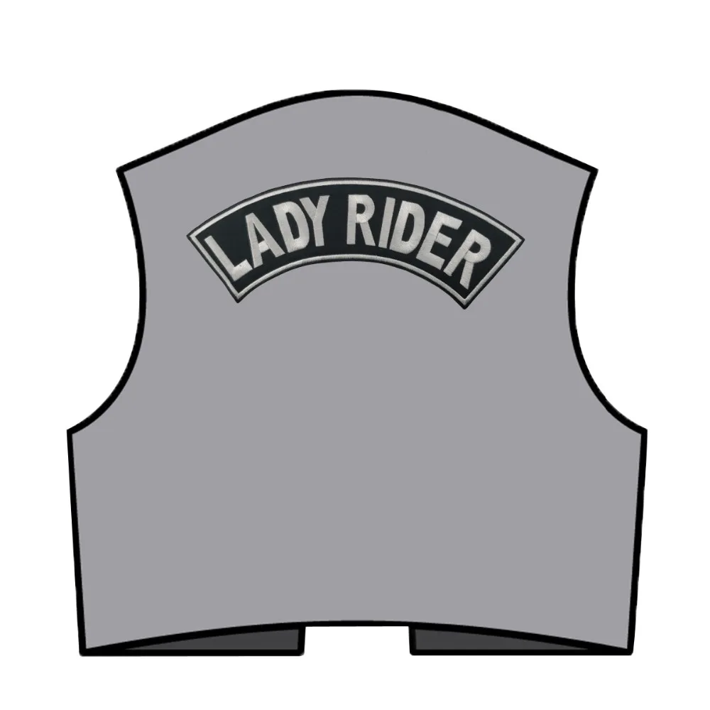 LADY RIDER вышивка Железный На байкерском патч сзади жилет куртка MC 1931 аппликация на заказ одежда наклейки