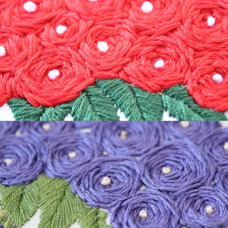 Набор для рукоделия с вышитыми цветами набор вышивка крестиком Настенная