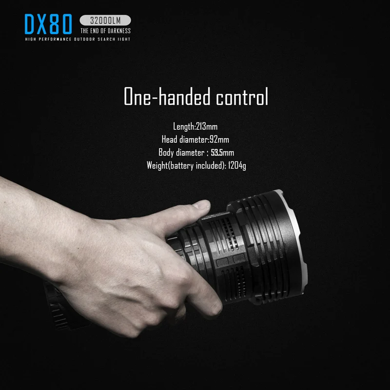 IMALENT DX80, Заводская распродажа, мощный светодиодный фонарик CreeXhp70.2, 32000 люмен, ультра яркий фонарик, водонепроницаемый перезаряжаемый фонарь