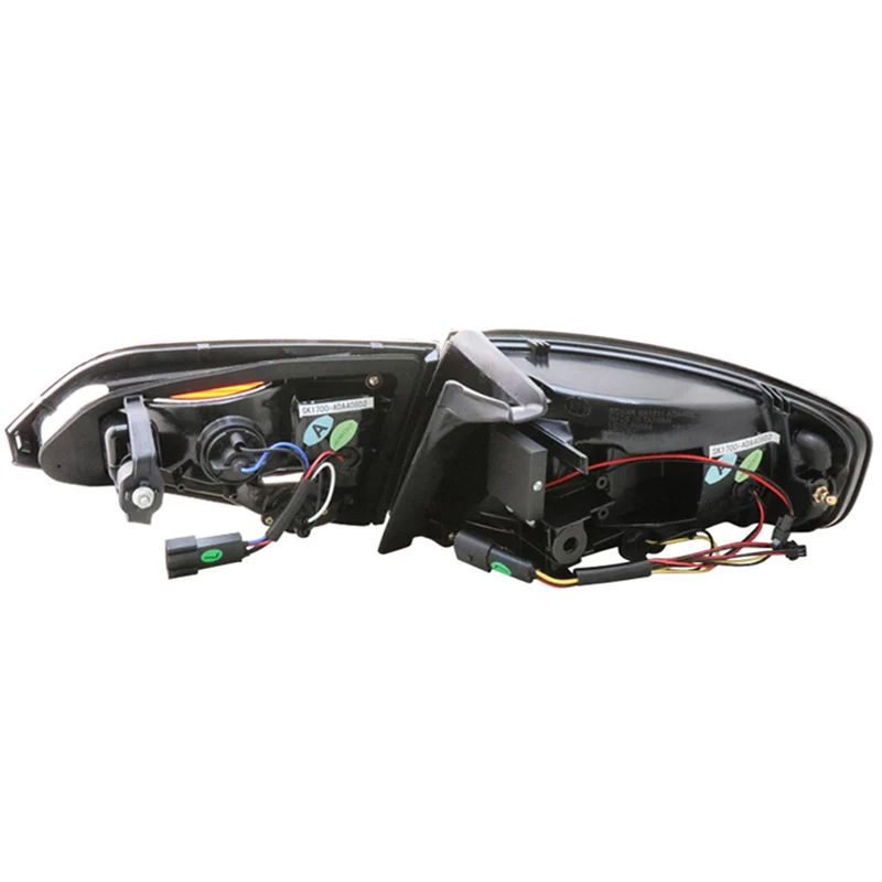 Для Audi A4 A4L A4L B8 светодиодный задний фонарь 2008-2012 год черный с красной планкой замена для оригинального светодиодный задний фонарь модели