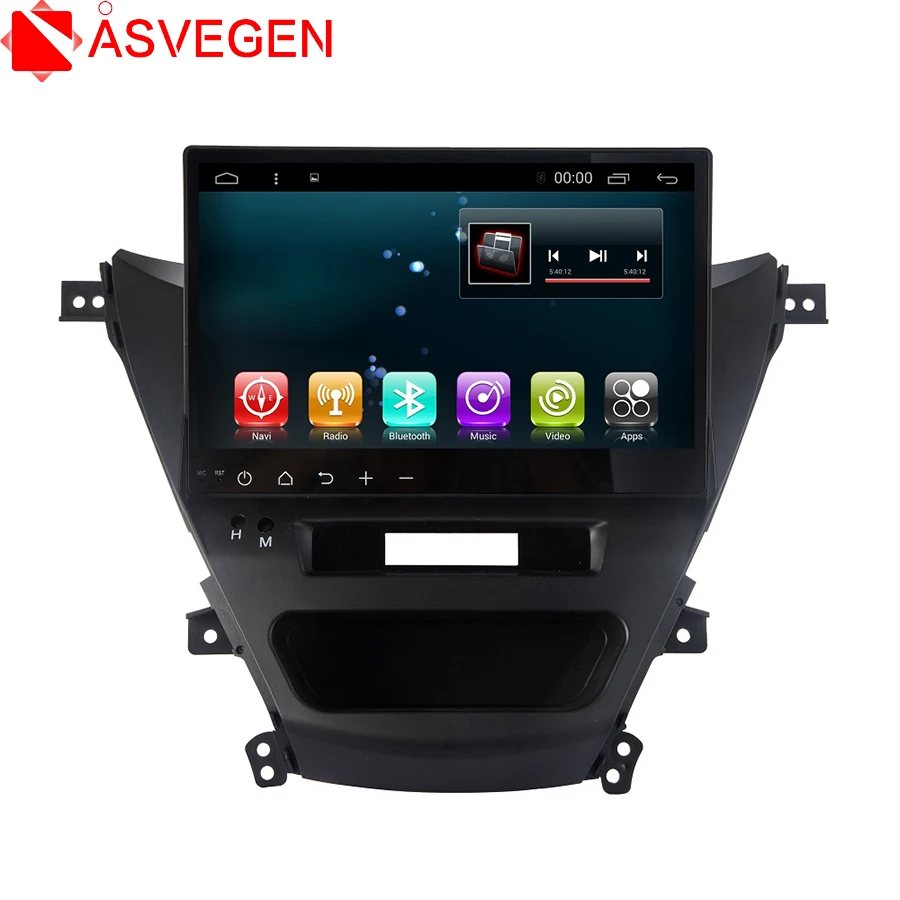 

Asvegen Quad Core 10.2'' Android 6.0 Car GPS Navigation Autoaudio Headunit Multimedia DVD Player For Hyundai Avante 2012-2016