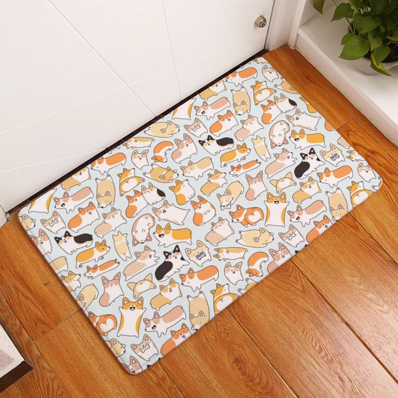 Новинка 2017 интенсивные Нескользящие ковры с мультяшным принтом кухонные коврики