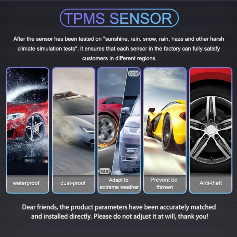 Универсальная система контроля давления в шинах TPMS с супержк экраном и 6