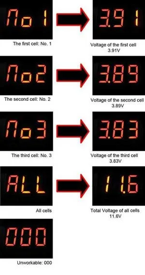 1 шт 2 S 6 Li Po индикатор напряжения батареи тестер|battery voltage indicator|li-po batterybattery tester |