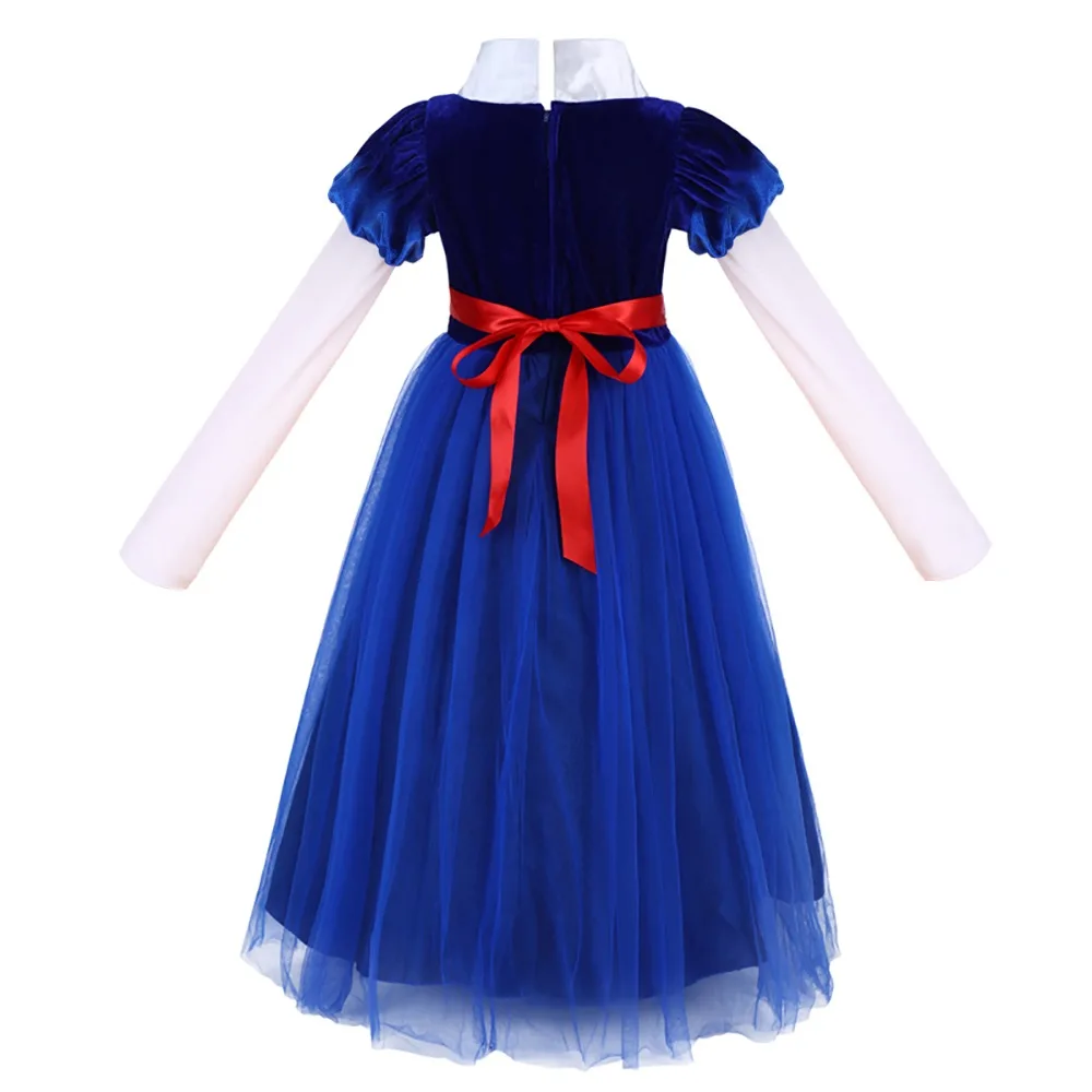 2019 Fashion Snow White Cosplay Costume Princess Dress for Theme Party Child Kids Pleated Tulle Long Dresses Girls | Детская одежда и