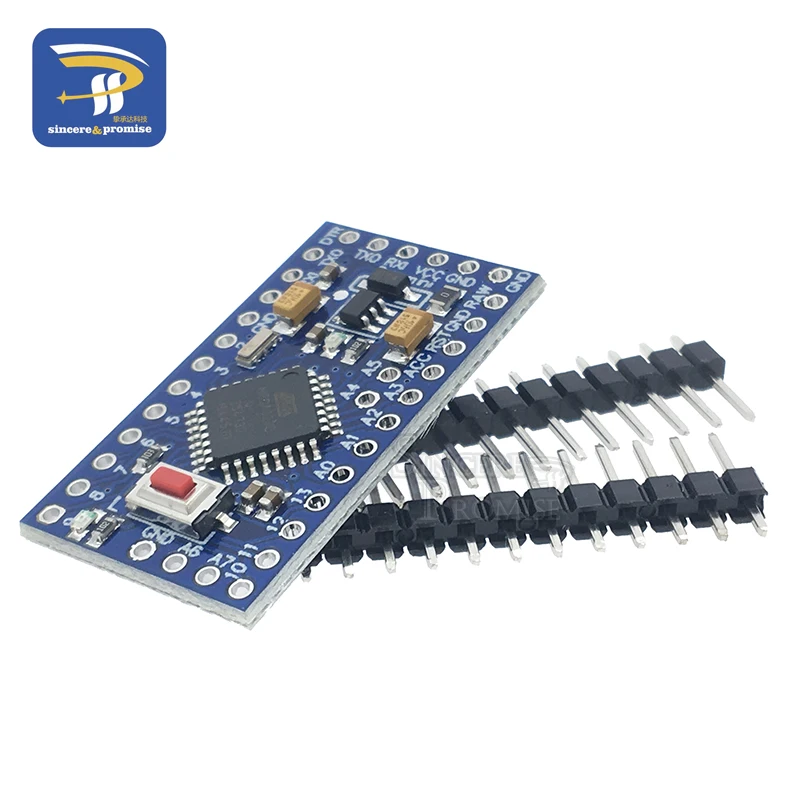 1 шт. Pro mini Atmega328 Pro Mini 328 Mini ATMEGA328 3,3 В 8 МГц 5 в 16 МГц для Arduino совместимый Nano CP2102 FT232RL