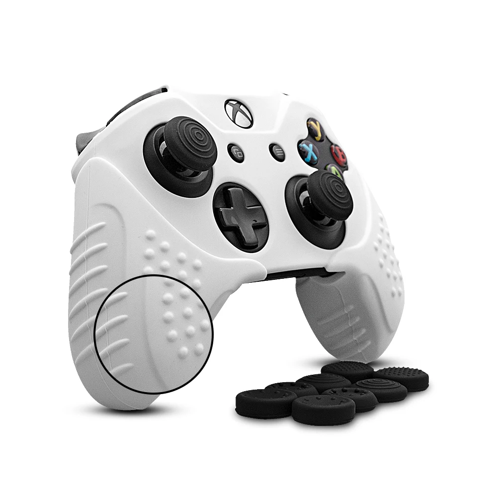 Силиконовый чехол CHINFAI для microsoft Xbox One, противоскользящий защитный чехол для Xbox one S, контроллер для Xbox One X с захватами для большого пальца
