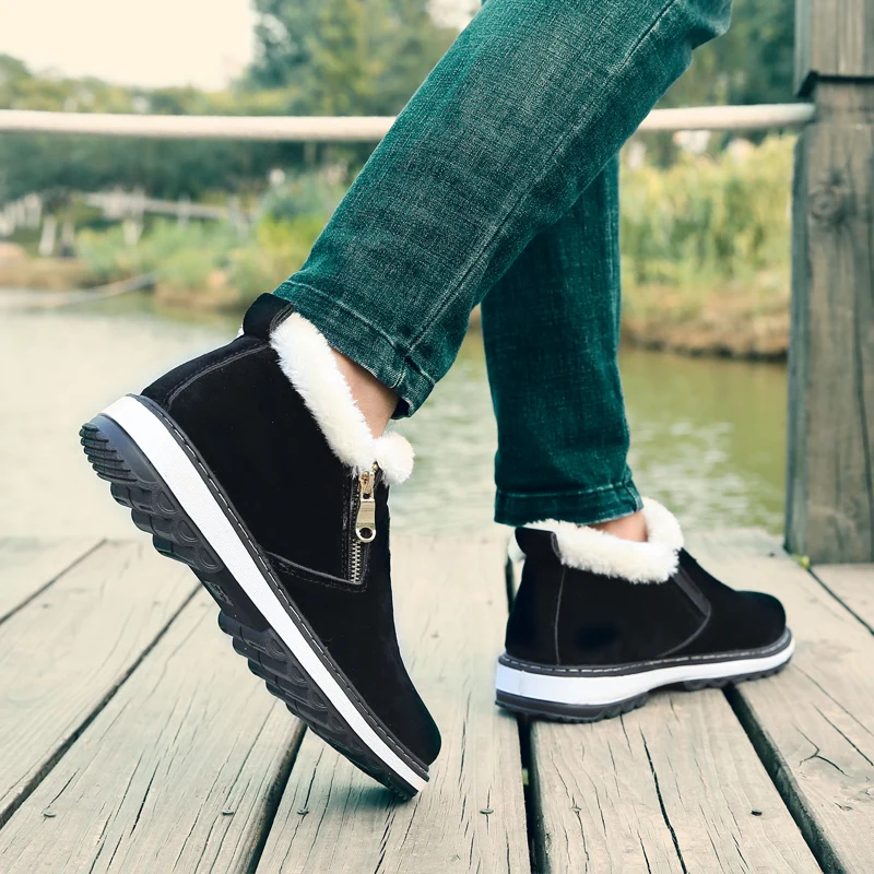 Новое поступление модные зимние мужские ботинки износостойкие ботильоны ручной