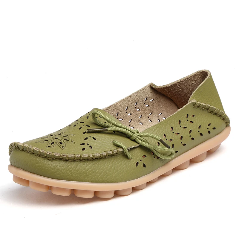 Женская обувь коллекция 2019 года однотонные женские туфли с перфорацией большие