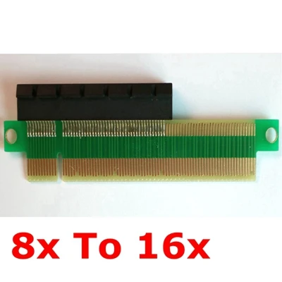 Новинка 2018 адаптер PCIe PCI E 3 0x1x4x8x16 Female To x16 Male для защиты видеокарт PCB Express Тестовая