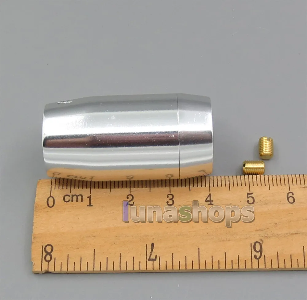 LN005442 с магнитным кольцом HiFi алюминиевый сплиттер динамик аудио силовой кабель адаптер штекер