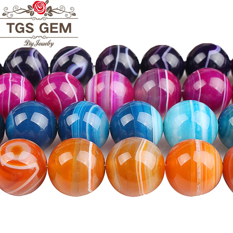 Круглые бусины из натурального камня фиолетового синего розово-оранжевого цвета