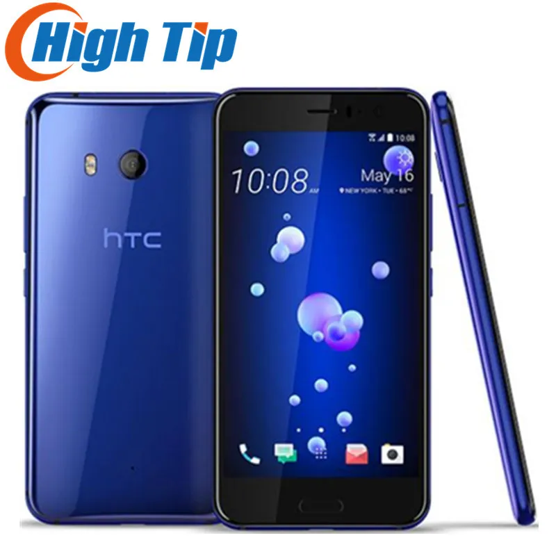 Разблокированный htc U11 GSM 3g 4G 4 ГБ ОЗУ 64 Гб ПЗУ отпечаток пальца NFC Android мобильный телефон Восьмиядерный 5," 12 МП и 16 Мп wifi gps