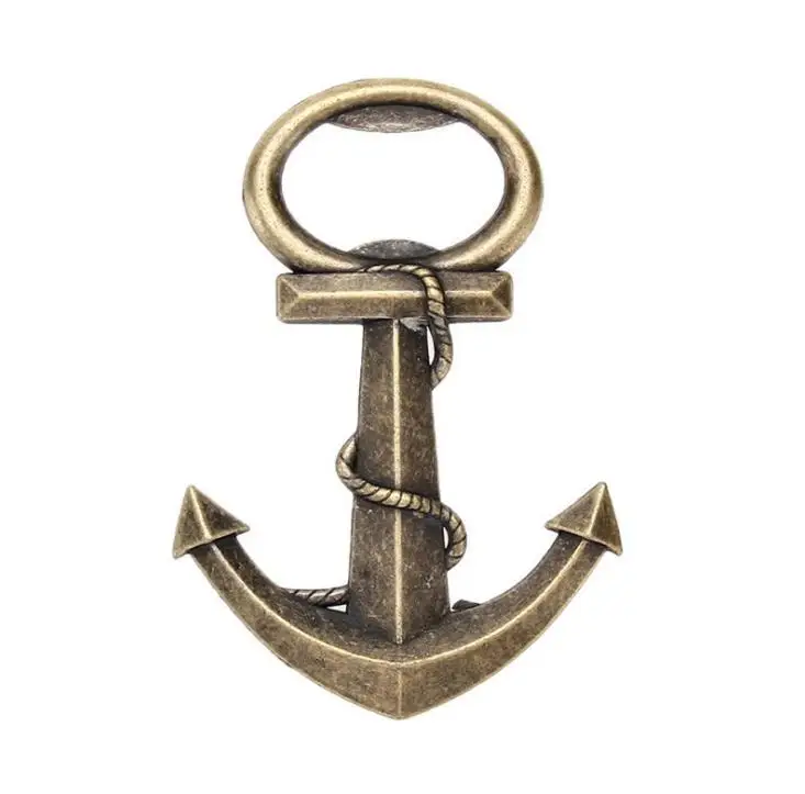 500 шт. креативный винтажный открывалка для бутылок в форме якоря свадьбы дня