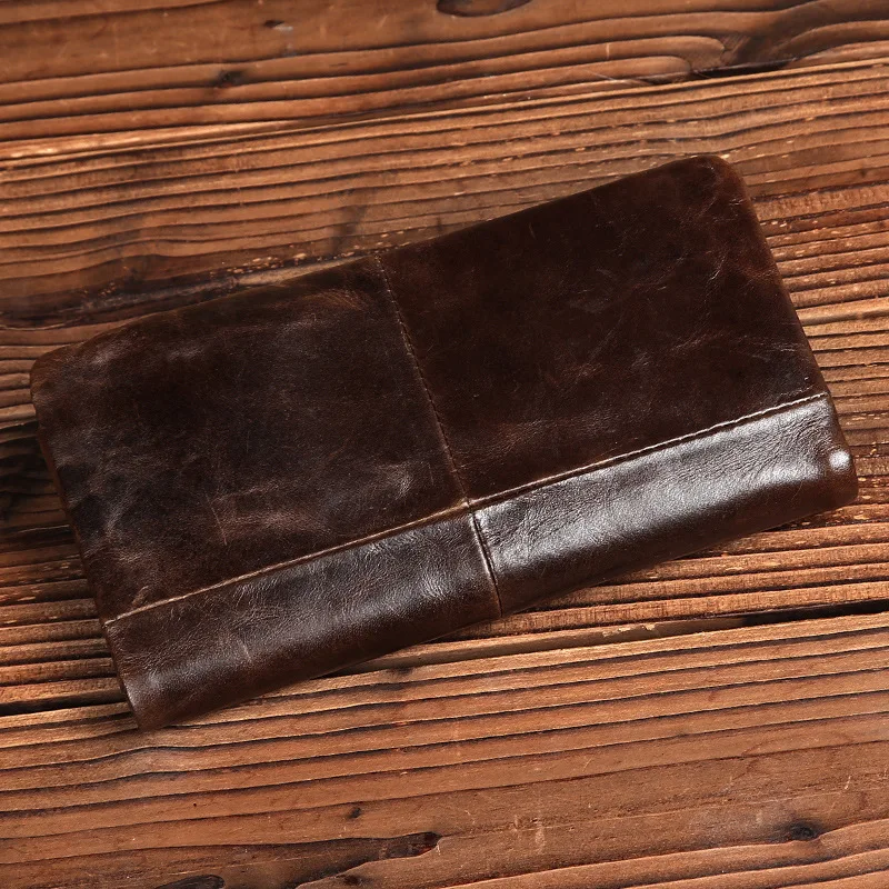 Бренд Norbinus мужской кошелек из натуральной кожи Длинные кошельки для мужчин