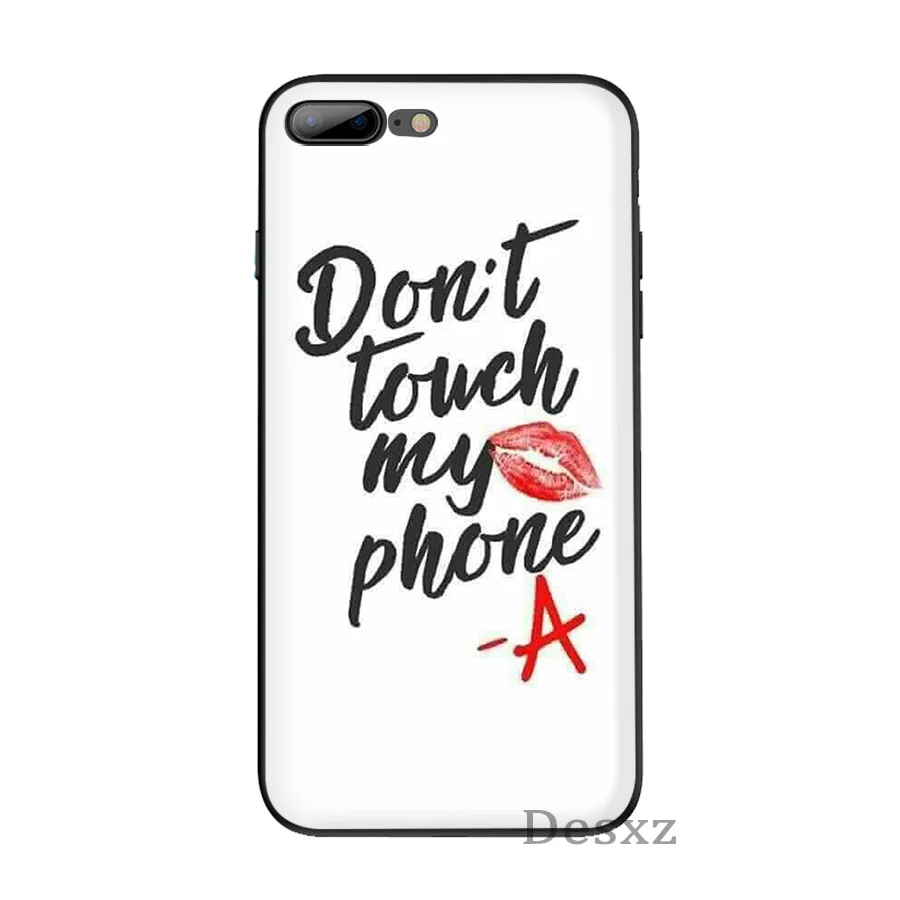 Черный мягкий Уретановый Термопластик (tpu) чехол Pretty Little Liars для iPhone6 6s 7 8 Plus X XS XR