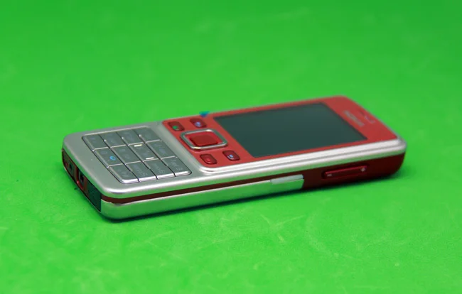 Мобильный телефон Nokia 6300 разблокированный красный и Арабский Русский Иврит Клавиатура и один год гарантии