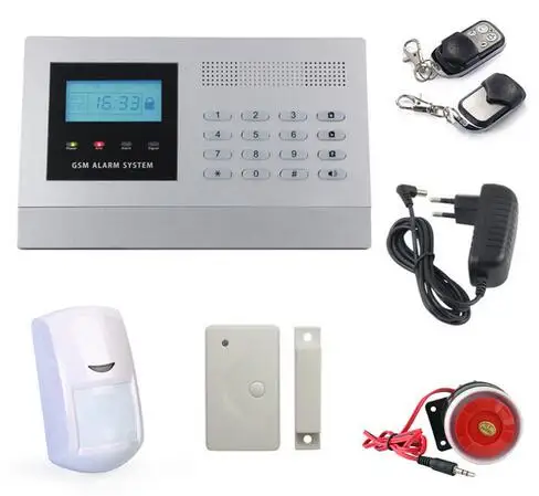 GSM сигнализация с РЧ модулем датчик двери PIR Датчик проводной сирены