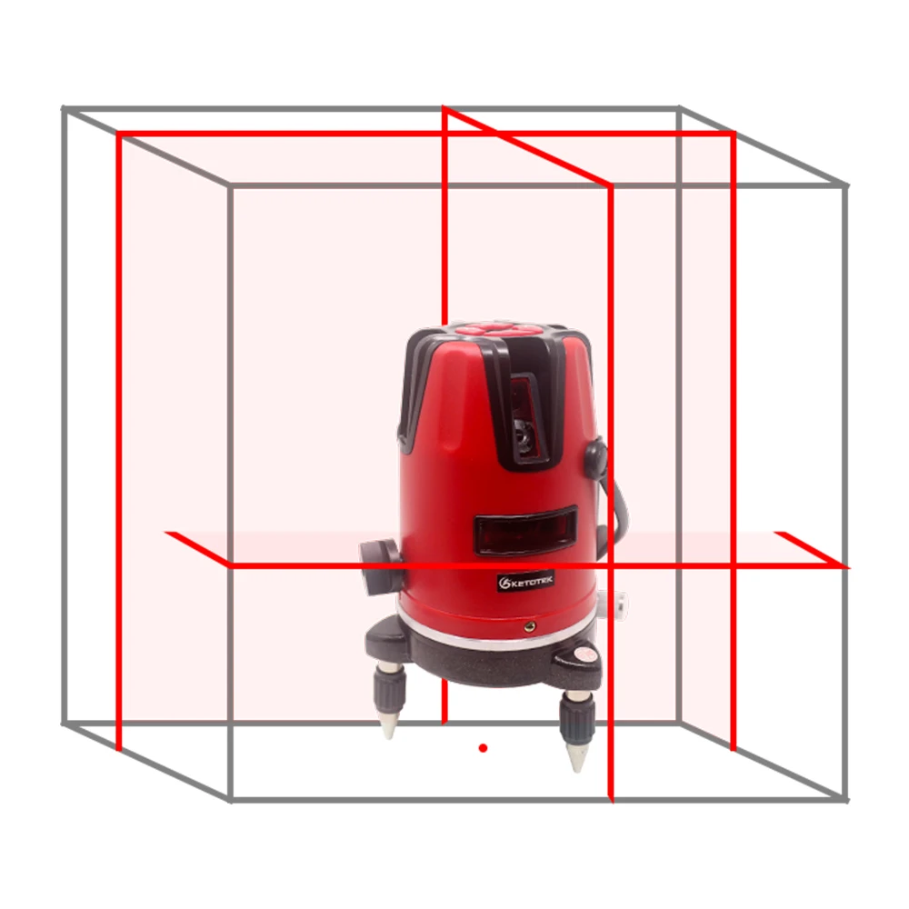 Лазерный уровень KETOTEK 5 линий 360 градусов Нм|laser level line|5 lineslevel tool |