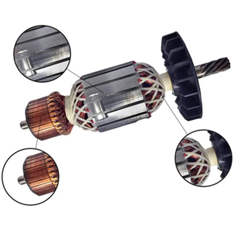 AC220-240V Rotor Motor Armature Replacement for Bosch 355 BOSCH GCO2000 TCO2000 TCO2100 Angle Grinde | Инструменты