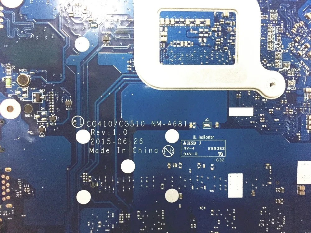 Для Lenovo Ideapad 100-14IBD материнская плата для ноутбука CG410/CG510 NM-A681 SR23Y i5-5200U 920M 1GB DDR3L