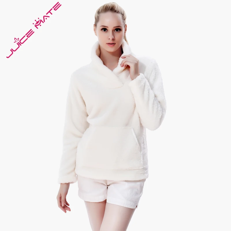 Женская флисовая толстовка с капюшоном и воротником шалью|sweatshirt jacket|collar hoodiefleece
